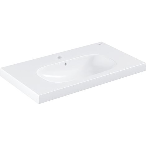 Meuble lavabo Euro Céramique 39584 800x460mm PureGuard blanc alpin (1/5)