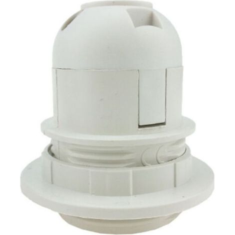 4 pièces Support d'ampoule - Pour ampoule E27 - Douille pratique - Adaptateur en plastique pour abat-jour(Blanc) (1/5)