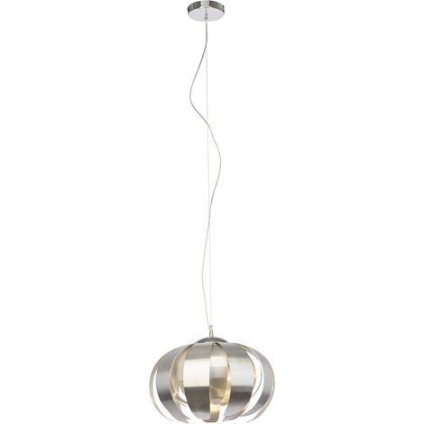 Suspension Ancolie 40cm aluminium/chrome