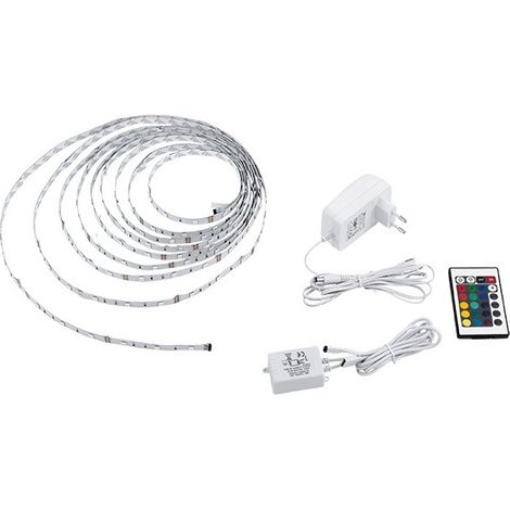 BANDE LED 300lm 17.5W RGB AUTO-ADHÉSIVE AVEC TÉLÉCOMMANDE - 6 M