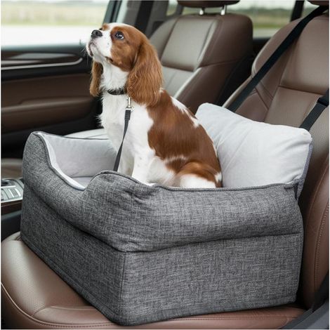 Hunde Autositz für kleine Hunde bis 14 kg, gepolstert, mit Sicherheitsgurt (1/5)
