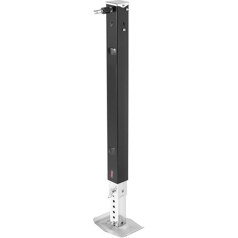VEVOR Pata de Apoyo para Caravanas 179013 Soporte para Remolque 825 mm Carga de 2722 kg Repuesto Universal para Sistemas Lippert Venture, Atwood y Stromberg Carlson, con Pasador y Base, Negro