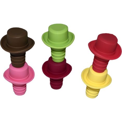 Bouchons de bouteille de bière en liège, lot de 6, bouchons de vin en silicone, petits, ZQKLA-AquaForge (1/5)