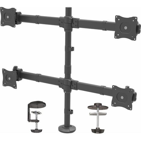 SOPORTE Monitor ESCRITORIO Startech 4 BRAZOS HASTA 27" VESA 75 / 100 (1/4)