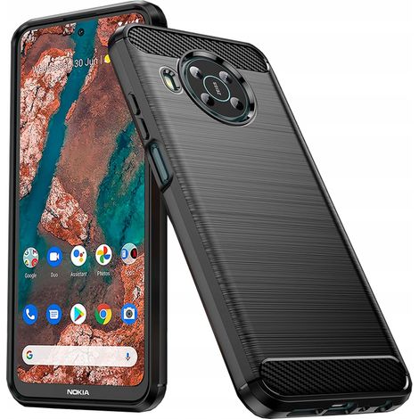 Étui souple Carbon Case noir pour Nokia X100 (1/5)