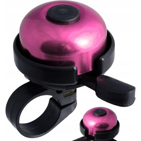 Campanello per bicicletta rosa mini alluminio rumoroso (1/2)