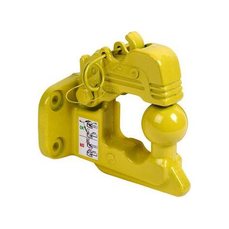 Maxter – Crochet boule 70C diamètre 17mm – Entraxe 90 x 40mm – Charge de traction 3500kg – Homologué ECE R35