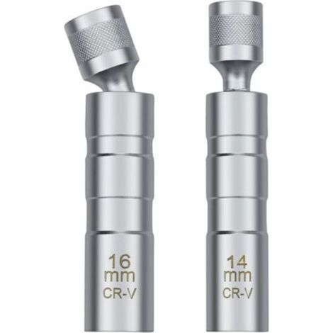 14/16mm Clé à Bougie, Outil Universel de Retrait de Douille de Bougie D'allumage Magnétique pour Retirer Les Bougies D'allumage Automobiles (1/5)