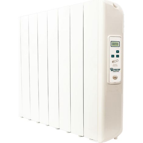 Radiateur électrique à inertie fluide 1330W FARHO Eco Green Ultra 08 Eléments Blanc Programmable Basse Consommation Garantie 20 ans (1/5)