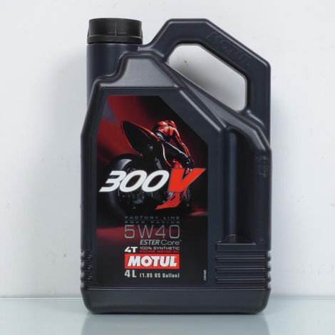 motul 300v factory line road racing 5w40 100% sintetico olio moto
