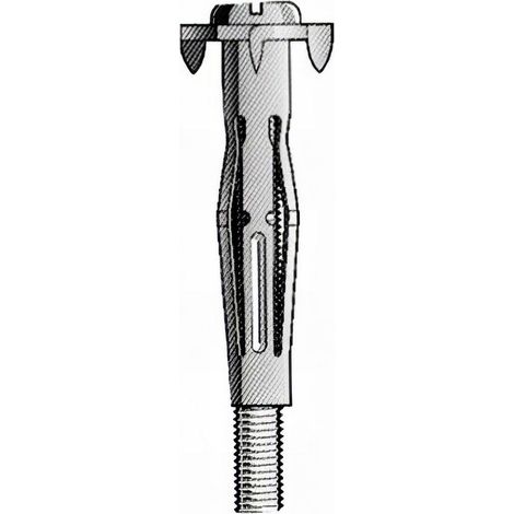 Blister de 50 chevilles à expansion à verrouillage HWA avec vis M 4 x Lt. 32 mm - CV04032BL - Alsafix