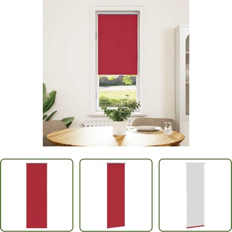 Store occultant - Store enrouleur occultant rouge largeur du tissu 55,7 cm (1/5)
