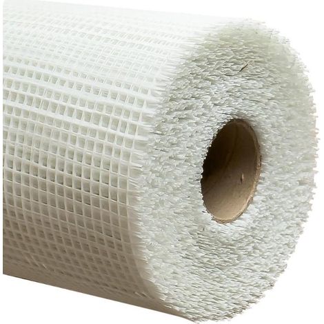 Malla revoco yeso 5 x 5 mm, blanca, 1 x 50 m (1/2)