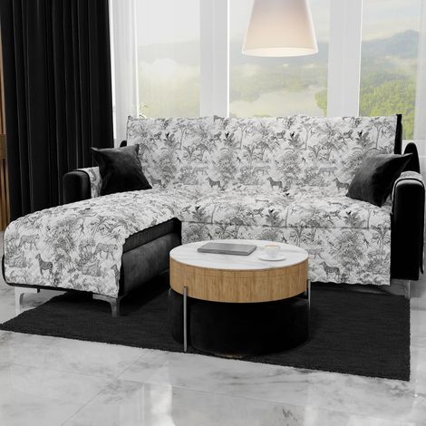 Housses de Canapé, Housse de Canapé Réversible, Housse de Fauteuil, Housse Canapé 4 Places, Protection Canapé, Or, 100% Made in Italy (1/5)