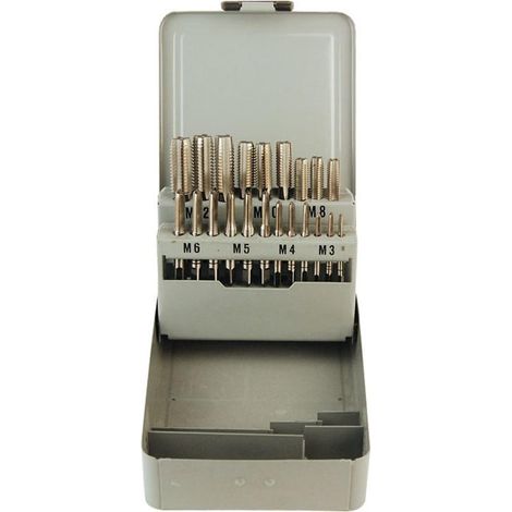 Filetti HSS da 3 a 12 mm, set di 7 confezioni con 3 filetti ciascuna