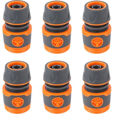 6PCS Raccord Gardena pour raccord de tuyau Gardena 1/2 pouce - Accessoires de raccordement rapide pour tuyau de jardin - Remplacement d’adaptateurs de raccordement (6)