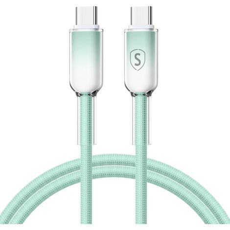 Cable USB-C a USB-C de la serie Sign Dynamic, 60 W, 1 m, verde