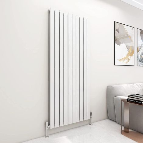 1800 x 680mm Double Designer Flat Panel Central Heating Radiator WHITE (1/5)