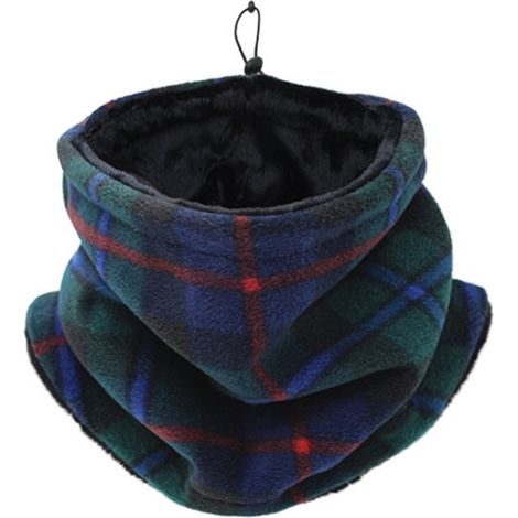 Tour de cou unisexe, bonnet d'hiver, tour de cou pour homme, coupe-vent, élastique, épais, doux, doublé polaire, respirant, idéal pour la moto, le vélo, le ski, la randonnée et la course à pied, taill (1/5)