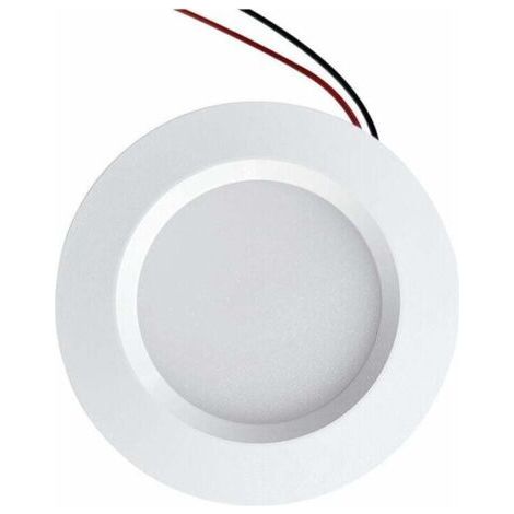 Mini-LED-Einbaustrahler, 55 mm Loch, 68 mm Durchmesser, kompakt, 3 W, 12 V DC, wasserdicht, IP54, für Bad, Küche und Möbel (Aluminium, neutralweiß 4000 K) [Energieklasse E] (1/5)