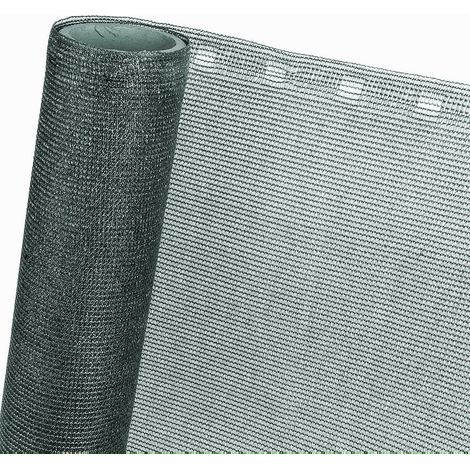 ZAUNBLENDE 85 % 1,5m x 50m Sichtschutz Windschutz Schattiernetz anthrazit (1/5)