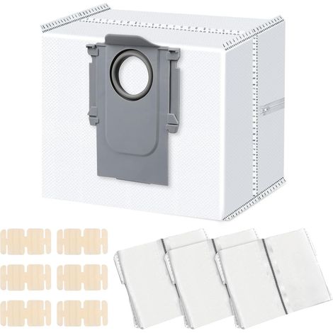 4 Stück Wiederverwendbar Staubbeutel Zubehör für Roborock Q7 L5+ / S8+ / Q8 Max+ / S8 Pro Ultra / S8 MaxV Ultra / Q7 Max+ / S7 Max Ultra / S7 MaxV Pro Ultra / Q5 Pro+ Saugroboter Mit 6 Duftblocks (1/5)