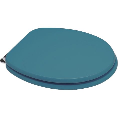 Copriwater forma Universale personalizzato legno rivestito in resina poliestere Blu Araldico