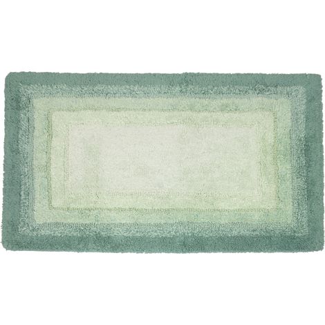 Tappeto Bagno Rettangolare In Spugna Morbida Antiscivolo Degrad&egrave Bosco, misura55x110coloreBosco (1/4)