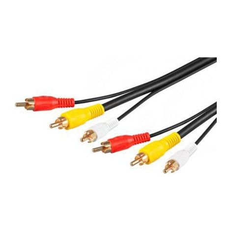 CABLE AUDIO VIDEO RCA 3m MALE vers MALE