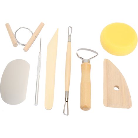 8PCS Art Crafts Pottery Sculpting Set Clay Sculpting Carving Hand Making Modeling Tools