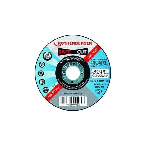 ROTHENBERGER disco da taglio INOX PROFI PLUS (115×1×22), 10 pezzi - 071533D (1/2)