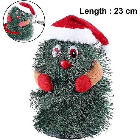 Árbol de Navidad eléctrico giratorio, bailable y con música, 23 cm. (1/3)