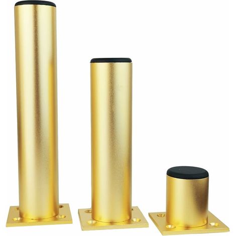 Aluminum Alloy Furniture Legs Cabinet Legs Kitchen Sofa Metal Table Height 150mm Gold (1/5)