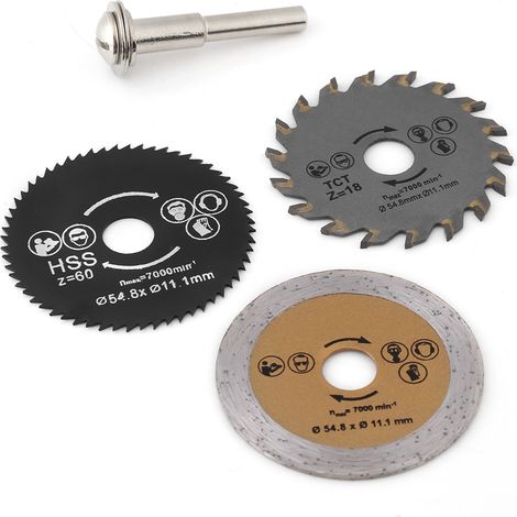 Lame de scie circulaire, lame de coupe, lames de disque, artisan maçonnerie céramique plastique (1/5)