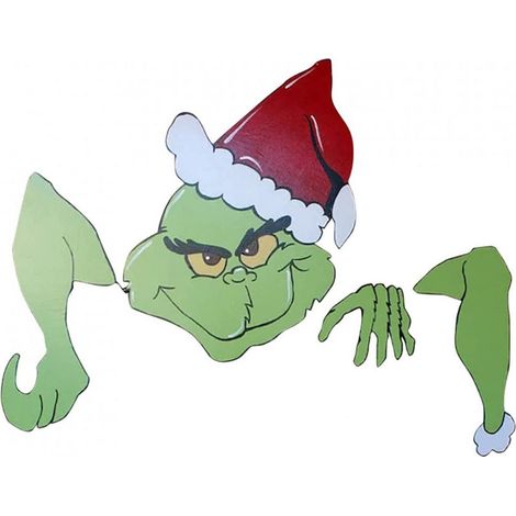 Clôture décorative de Noël en forme de personnage de film d'animation, pour jardin extérieur et fêtes, vol de jardin, art de vacances.