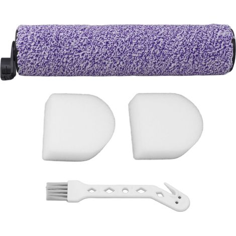 Kit rouleau + 2 filtres mousse + brosse pour aspirateur laveur Shark WD100 WD101 WD200 WD201 AW201 (1/5)