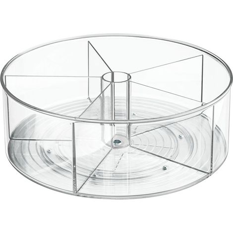 Piastra girevole compartimentata in plastica Linus