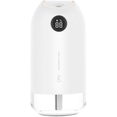 Ahlsen Humidificateur d'air 500ML, humidificateur d'air à ultrasons silencieux pour bébé, éteint automatiquement l'humidificateur d'air domestique, utilisé pour le yoga dans la chambre et le bureau, a (1/5)