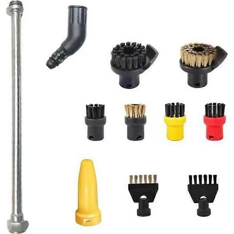 11-teiliges Set M12-Adapter und Dampfbürste für Kärcher Dampfreiniger – Zubehör und Ersatzteile für Dampfadapter (1/5)