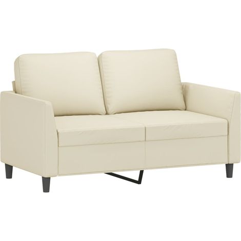 Divano a 2 Posti Crema 120 cm in Similpelle vidaXL (1/5)