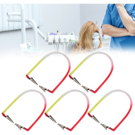 Porte-serviettes dentaire 5 pièces avec chaîne extensible, équipement pour salle de soins dentaires (1/5)