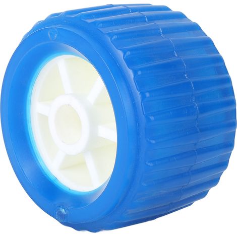 Rouleaux de remorque de bateau Rouleau oscillant nervuré en PU résistant à l'usure nervure marine résistant aux hautes températures pour bateaux, yachts, remorques 4 pouces OD 75 mm hauteur 19 mm ID. (1/4)