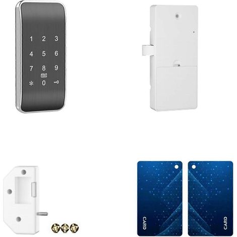Clavier de contrôle d'accès sans fil, version améliorée pour serrure à combinaison mobile/RFID/carte (application) - Argent (1/5)