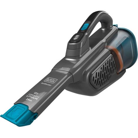 BLACK+DECKER - Aspirapolvere portatile a batteria 12V, stazione di ricarica, color titanio/blu BHHV320B-QW (1/10)