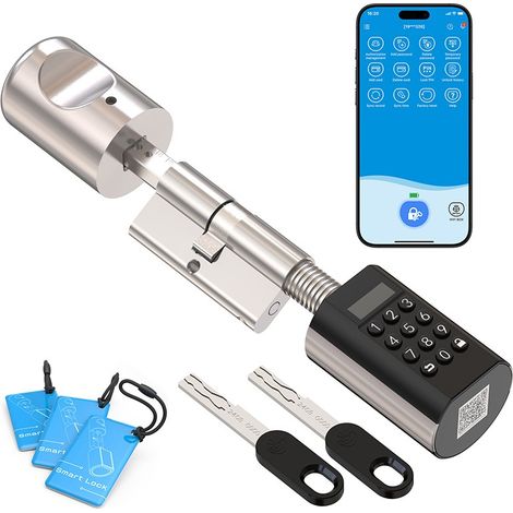 Welock Cilindro Elettronico PCB71 Smart Bluetooth con Tastiera e Carte