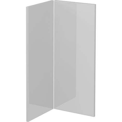 Façade de cuisine R-Line, Blanc Haute brillance, 59.2x71.3cm façade de meuble pour meuble bas d’angle, Vicco (1/5)