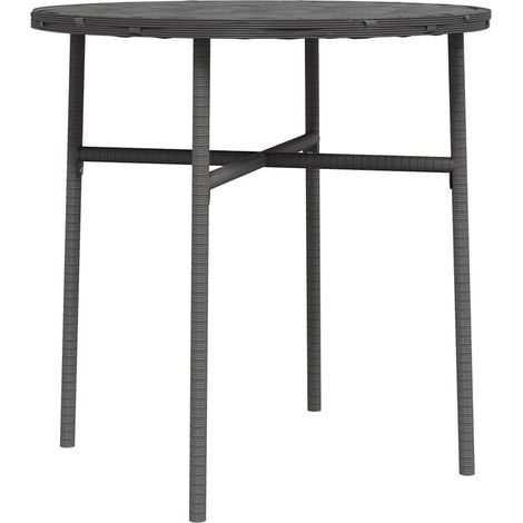 Maison Exclusive - Beistelltisch Grau 45 cm Poly Rattan (1/5)