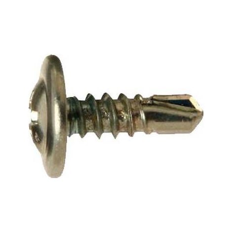 1 000 Vis Tête Bride Autoforeuse Zinguée PH2 - 4.2x13 mm - D-Work