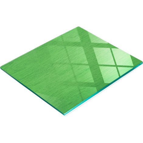 Tablero decorativo multifuncional de vidrio y madera verde de 60x52 cm. (1/5)