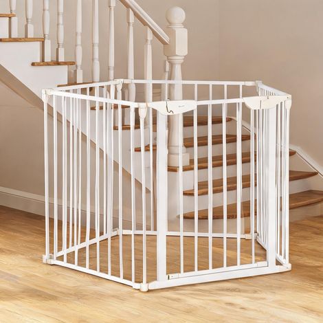 Barrière pour chien branco en métal e Plástico (1/5)